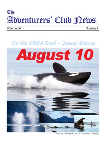 August 2010 Adventurers Club News Cover